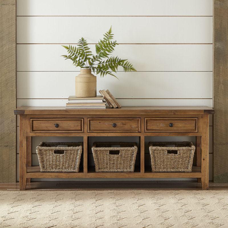 Birch Lane™ Whitaker Wood Storage Bench & Reviews Wayfair